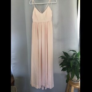 Gorgeous blush J. Crew formal maxi dress
